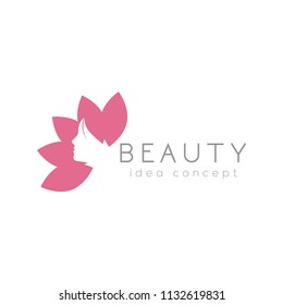 Creative Beauty Concept Logo Design Template