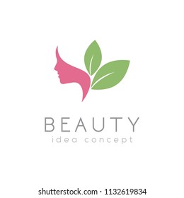 Creative Beauty Concept Logo Design Template