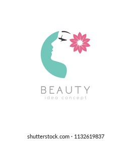 Creative Beauty Concept Logo Design Template