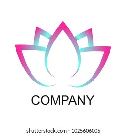 creative beauty flower logo template
