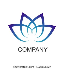 creative beauty flower logo template