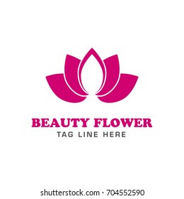 creative beauty flower logo template