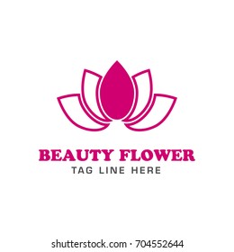 creative beauty flower logo template