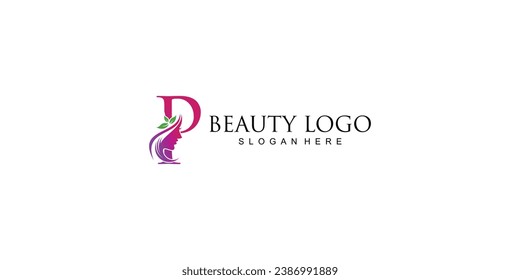 Diseño de logotipo de belleza creativo con letra combinada de A a Z | diseño de belleza capilar | vector premium