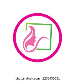 plantilla de diseño de ilustración vectorial de logotipo de belleza creativa