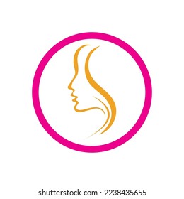 plantilla de diseño de ilustración vectorial de logotipo de belleza creativa