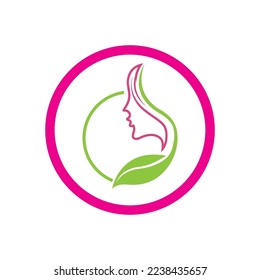 plantilla de diseño de ilustración vectorial de logotipo de belleza creativa