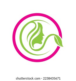 plantilla de diseño de ilustración vectorial de logotipo de belleza creativa