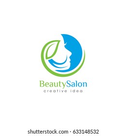 Creative Beauty Salon Concept Logo Design Template