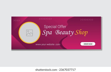 Creative beauty spa canter banner design.. pin color  