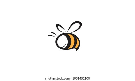 Creative Bee Insect Abstract Logo