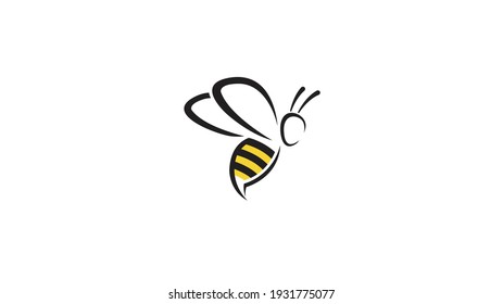 Creative Bee Insect Abstract Logo