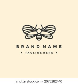 Creative Bee Insect Abstract Logo