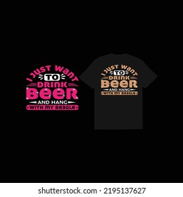 creative beer t-shirt design vector files