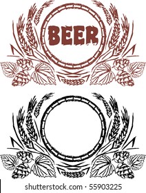 Creative beer vintage design