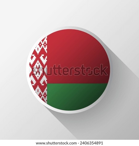 Creative Belarus Flag Circle Badge