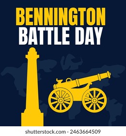 creative bennington battle day for web banner template 