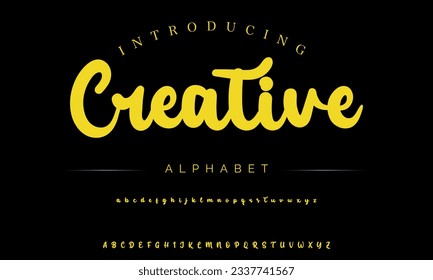 Creative Best Alphabet Beautiful Calligraphy Signature Font lettering handwritten