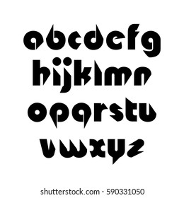 Creative beveled vector Alphabet. Use for design.