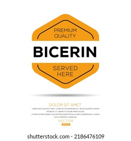 Creative (Bicerin) drink, Bicerin sticker, vector illustration.
