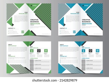 Creative Bi-fold Brochure | Brochure design template, Bi fold brochure, Brochure design
