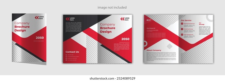  Creative Bifold Brochure Design Template.