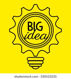 Creative big idea graphic design, vector illustration.