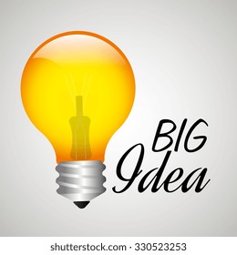Creative big idea graphic design, vector illustration.