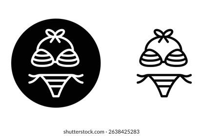 creative bikini design, vector, isolated on transparent background