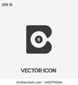 Creative "Billiards" vector logo illustration. Modern billiards symbol icon. Premium quality.