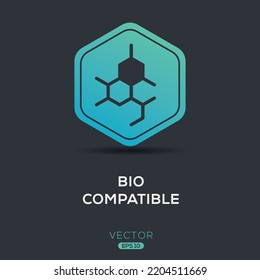 Creative (Bio compatible) Icon, Vector sign.