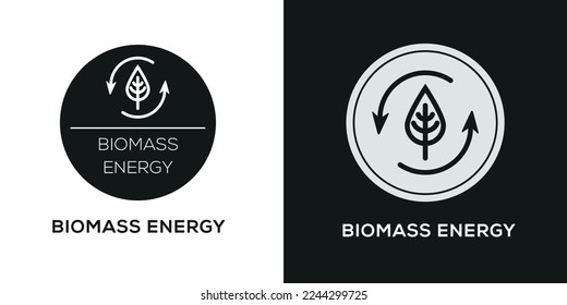 Creative (Biomass energy) Icon, Vector sign.