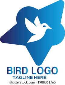 Creative bird logo design here