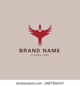 creative bird logo design template vector icon element isolated - vector illustration