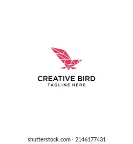 Creative bird logo icon design vector template