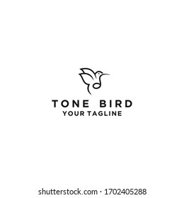 Creative bird logo ton design icon illustration