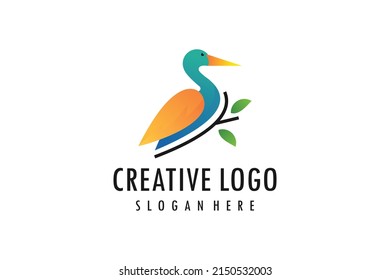 Creative bird logo vector graphics