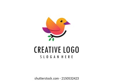 Creative bird logo vector graphics