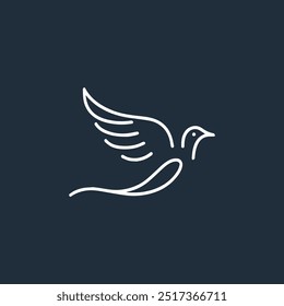 ilustração criativa do vetor do logotipo do pássaro