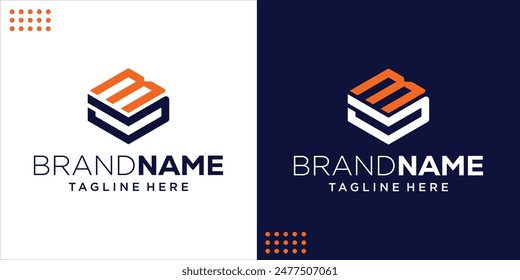 Creative BL Hexagon Logo, Design Inspiration, Illustration, Vector