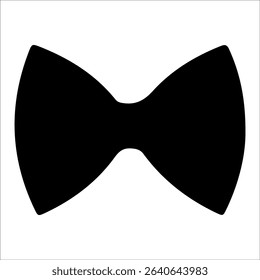 Creative black bow tie design for various uses