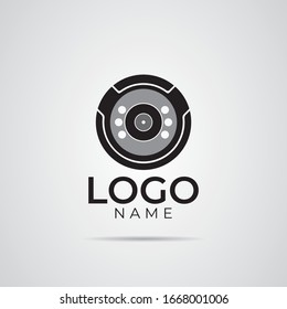 Creative Black Camera logo design template