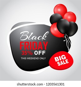Creative Black Friday Abstract Vector Background