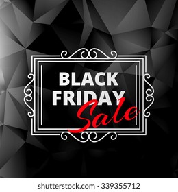 creative black friday sale label