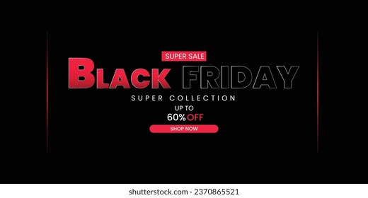 Creative Black Friday sale social media post template. Black Friday poster. Black Friday sale.