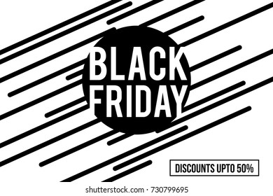 Creative black friday sale vector illustration. Can be used for poster, banner, background, advertisement and digital designs. 