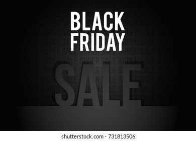 Creative black friday sale vector illustration with ornamental pattern. Can be used for poster, banner, background, advertisement and digital designs. Creative design for sale, promotion, offer, etc. 