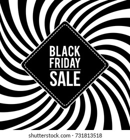 Creative black friday sale vector illustration with ornamental pattern. Can be used for poster, banner, background, advertisement and digital designs. Creative design for sale, promotion, offer, etc. 