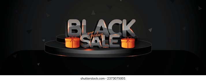 creative Black Friday vector banner,poster illustration for Sale with abstract background. 