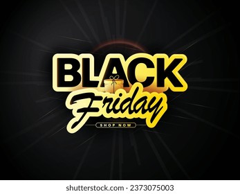 creative Black Friday vector banner,poster illustration for Sale with abstract background. 